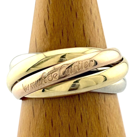 CARTIER Jewelry - Cartier Trinity Ring, 18K Yellow Gold, Ladies' 5 Pieces